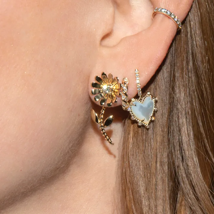 The Last Line Arrow Flower Earring