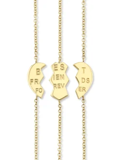 The Last Line Best Friends Forever Heart Bracelet Set