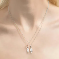 The Last Line Best Friends Heart Pendant Set