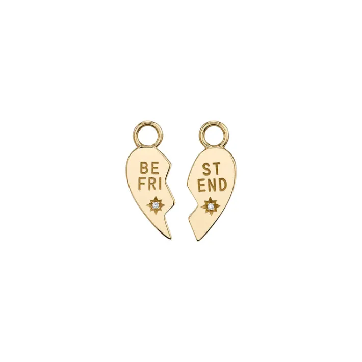 The Last Line Best Friends Hoop Charm Set