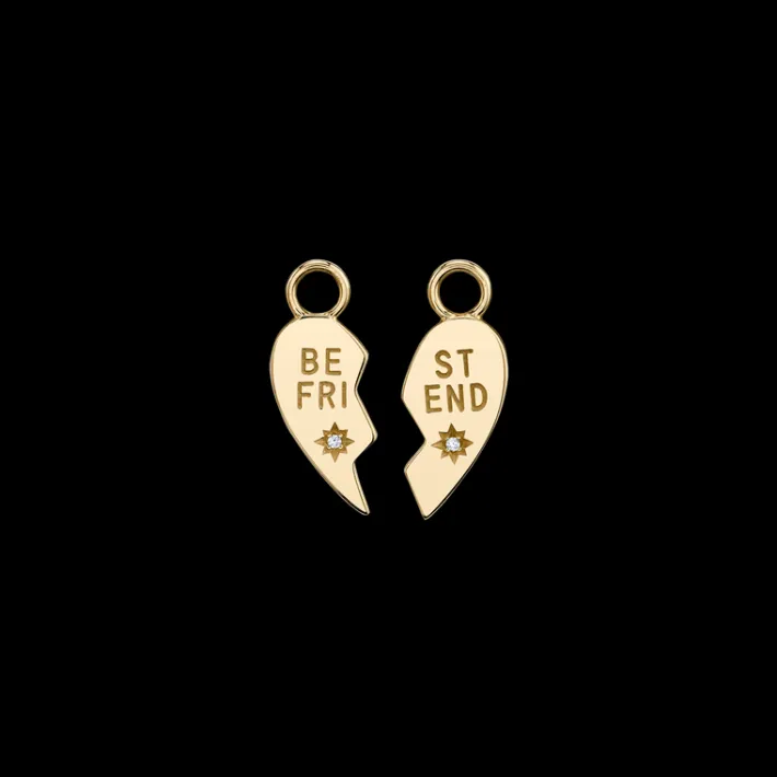 The Last Line Best Friends Hoop Charm Set