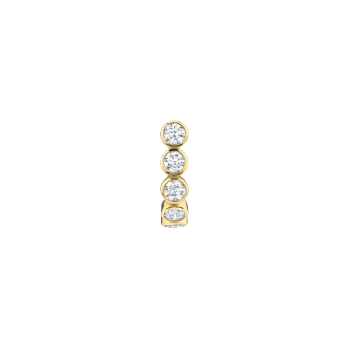 The Last Line Bezel Curve Earring