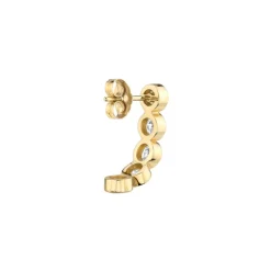 The Last Line Bezel Curve Earring
