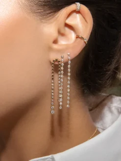 The Last Line Bezel Drop Earring