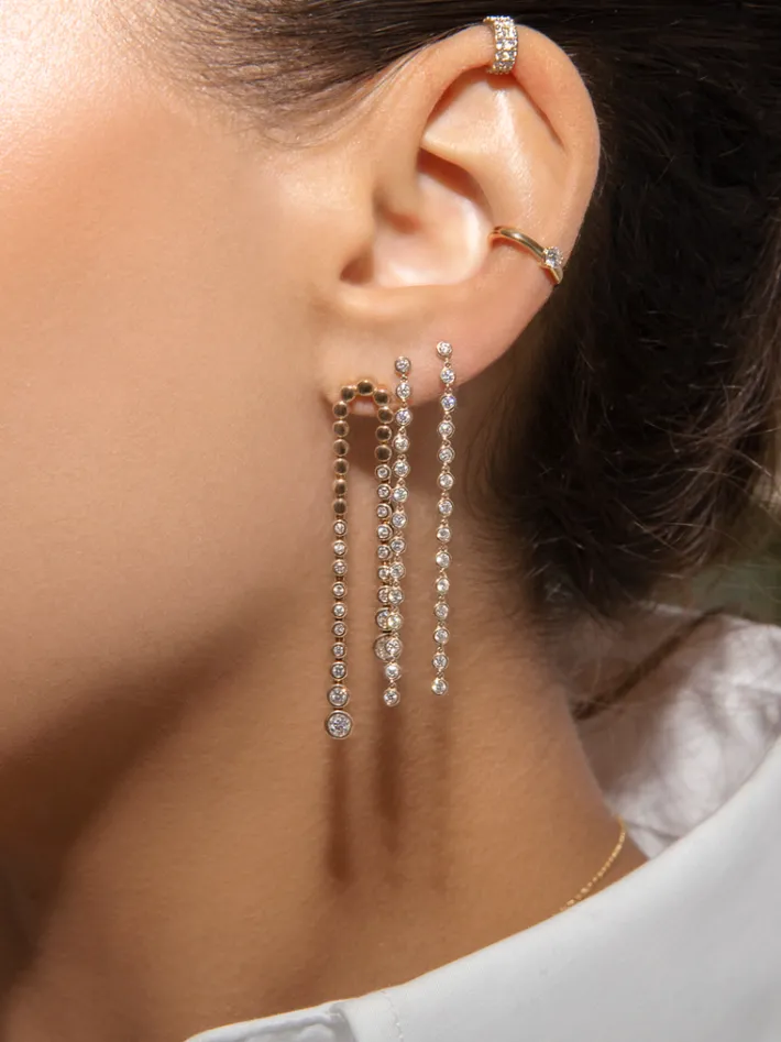 The Last Line Bezel Drop Earring