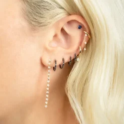 The Last Line Bezel Drop Earring