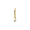 The Last Line Bezel Drop Slim Piercing Hoop #3