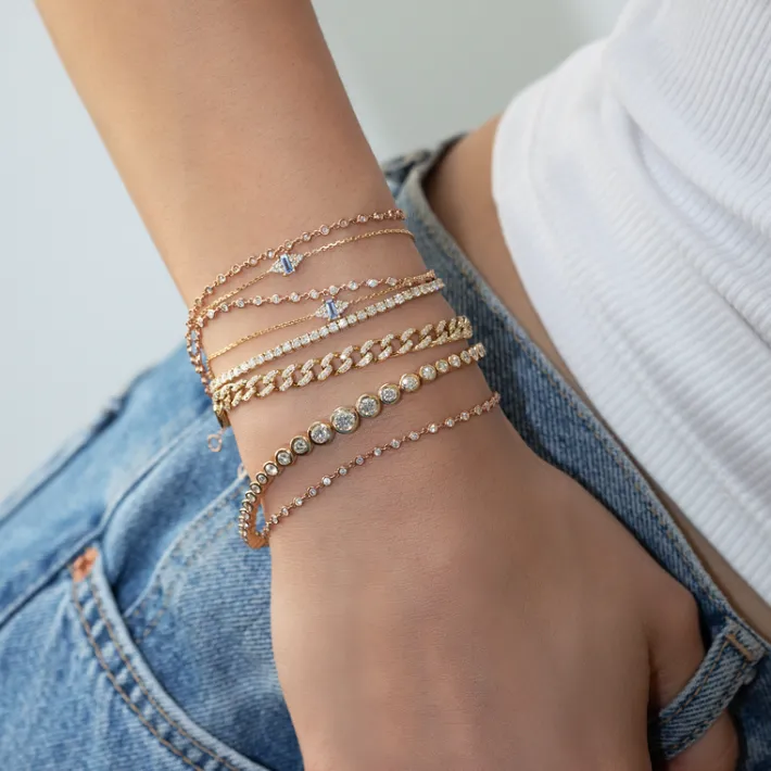 The Last Line Bezel Link Bracelet