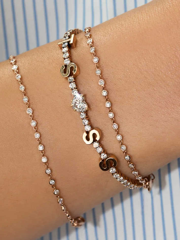 The Last Line Bezel Link Bracelet
