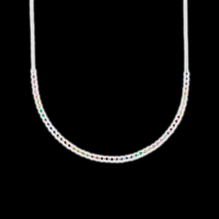 The Last Line Bezel Link Necklace