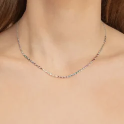 The Last Line Bezel Link Necklace