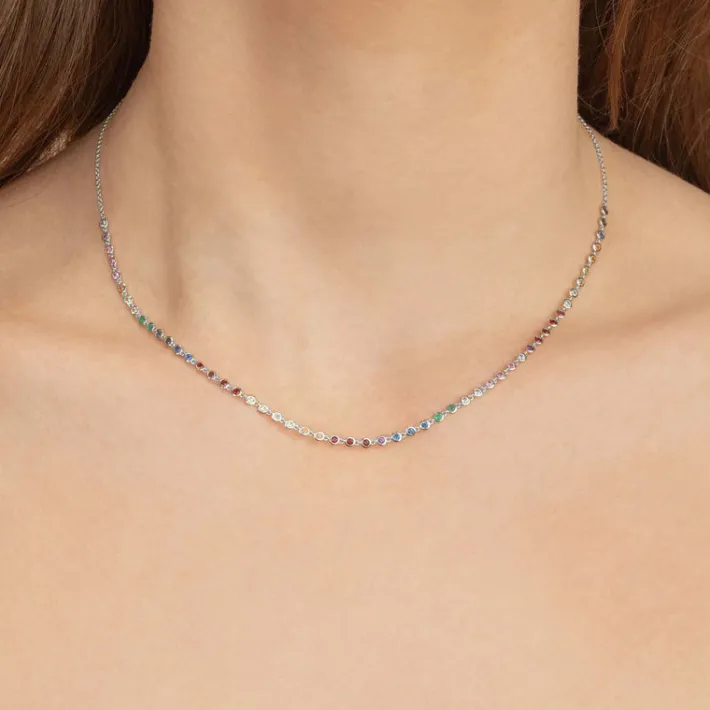 The Last Line Bezel Link Necklace