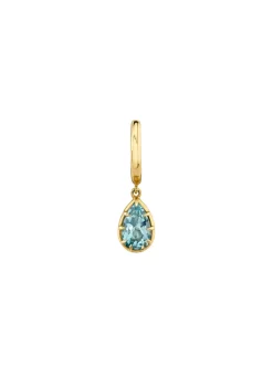 The Last Line Bubble Teardrop Slim Hoop