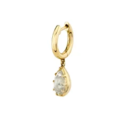 The Last Line Bubble Teardrop Slim Hoop
