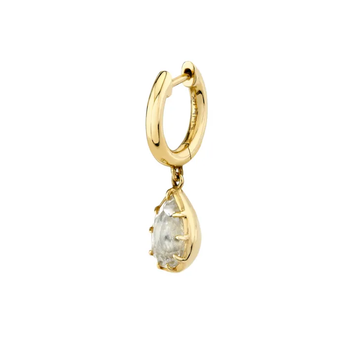 The Last Line Bubble Teardrop Slim Hoop