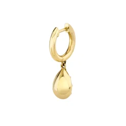 The Last Line Bubble Teardrop Slim Hoop