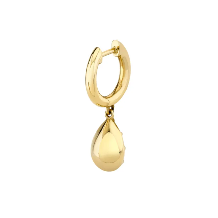 The Last Line Bubble Teardrop Slim Hoop