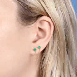 The Last Line Connected Stud Earring