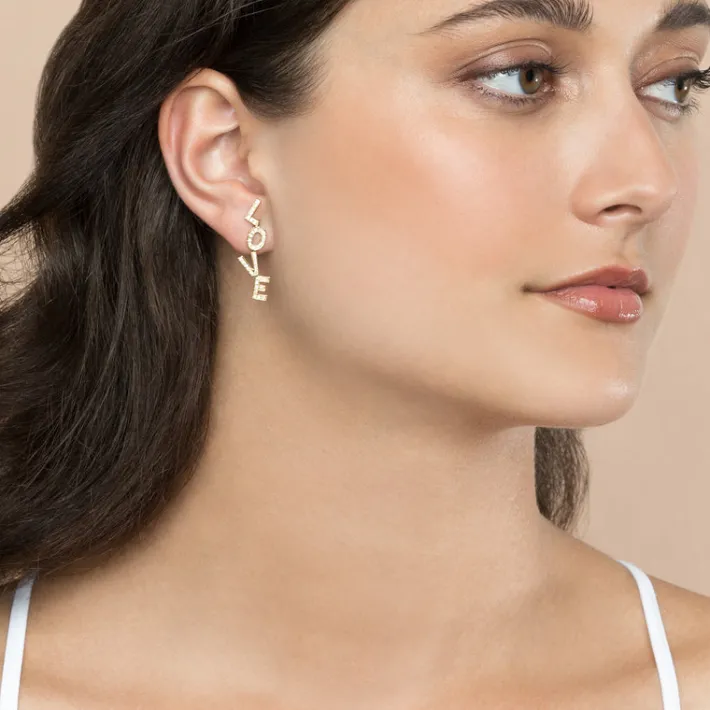 The Last Line Custom Earring Letters