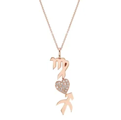 The Last Line Custom Heart and Zodiac Pendant