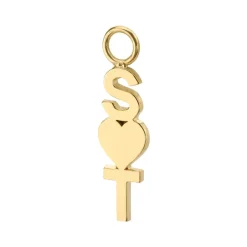 The Last Line Custom Letter And Symbol Hoop Earring Charm