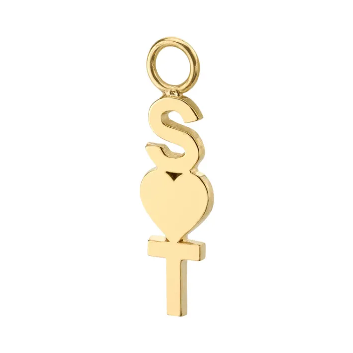 The Last Line Custom Letter And Symbol Hoop Earring Charm