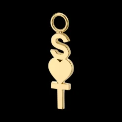 The Last Line Custom Letter And Symbol Hoop Earring Charm
