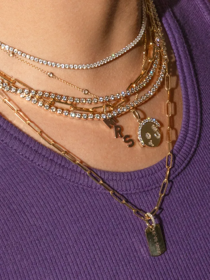 The Last Line Custom Letter Pendant