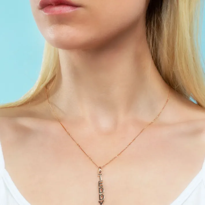 The Last Line Custom Letter Pendant