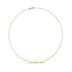 The Last Line Custom Mini Personalized Tennis Necklace
