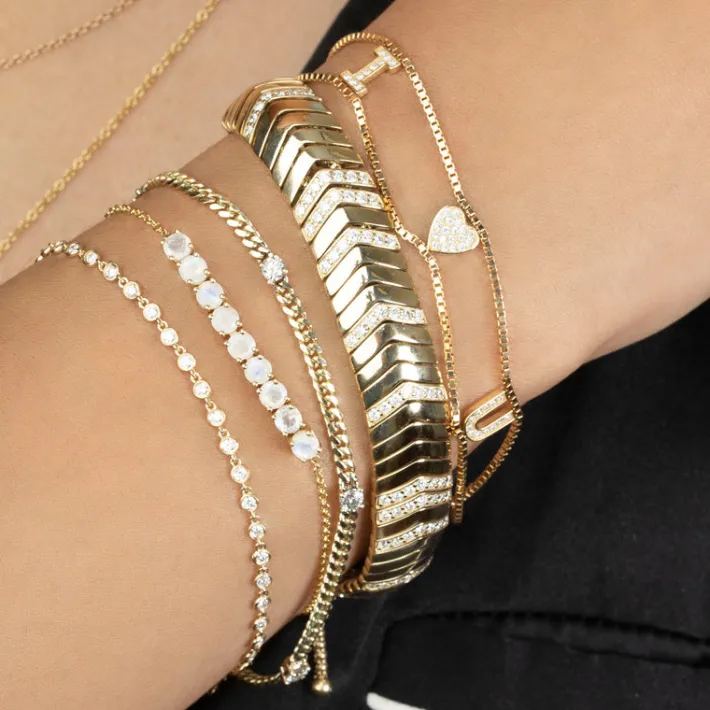 The Last Line Diamond I Love You Chain Bracelet