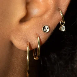 The Last Line Diamond Petite Yin Yang Stud