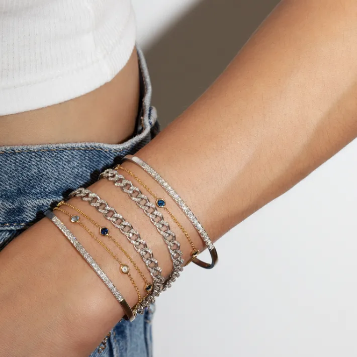 The Last Line Diamond Slim Cuff