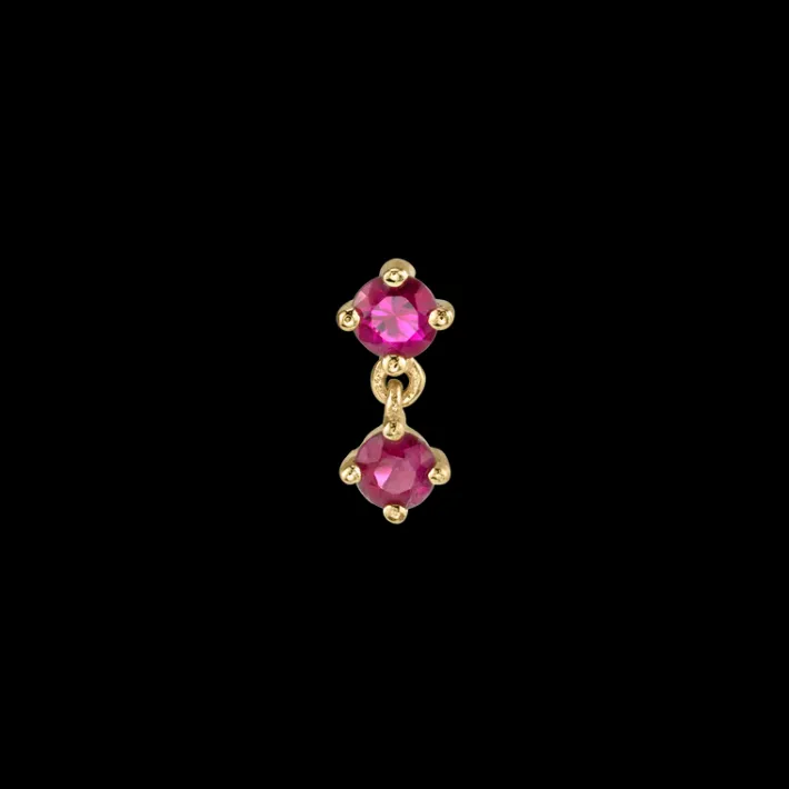 The Last Line Double Droplet Stud
