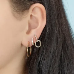 The Last Line Double Hoop Earring