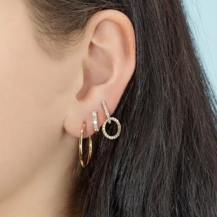 The Last Line Double Hoop Earring