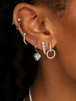 The Last Line Double Hoop Earring