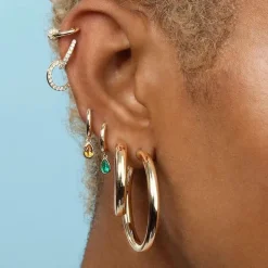 The Last Line Double Hoop Earring