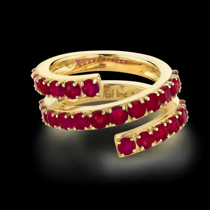 The Last Line Double Twist Ring