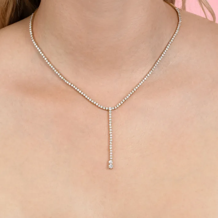 The Last Line Drop Tennis Necklace