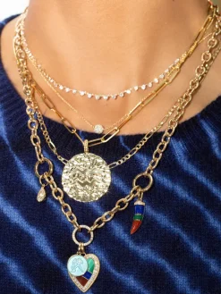 The Last Line Enamel Zodiac Pendant