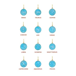 The Last Line Enamel Zodiac Pendant