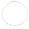 The Last Line Five Solitaire Necklace