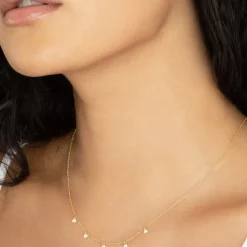 The Last Line Five Solitaire Necklace