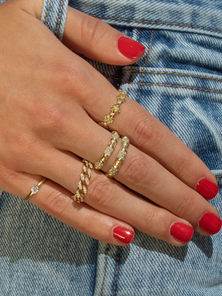 The Last Line Flower Eternity Ring
