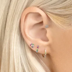 The Last Line Flower Stud Earring