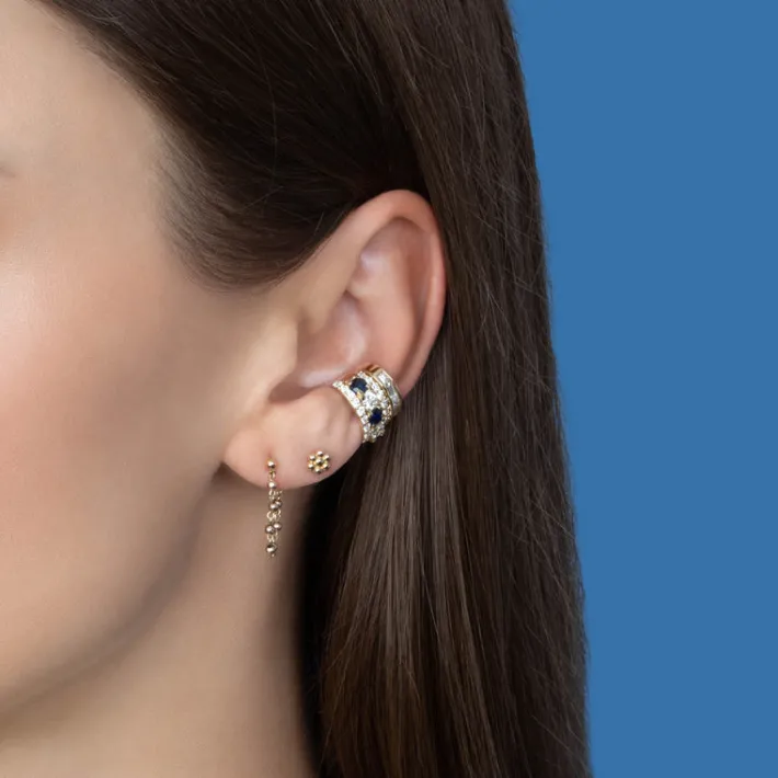 The Last Line Flower Stud Earring