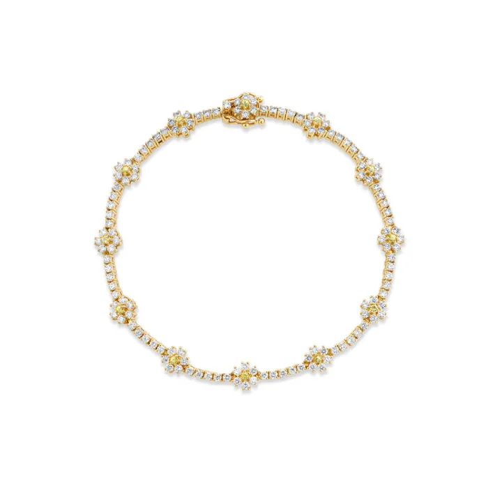 The Last Line Flower Tennis Bracelet