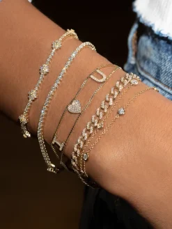 The Last Line Flower Tennis Bracelet