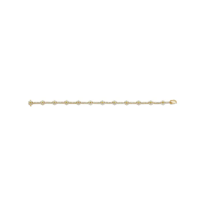 The Last Line Flower Tennis Bracelet